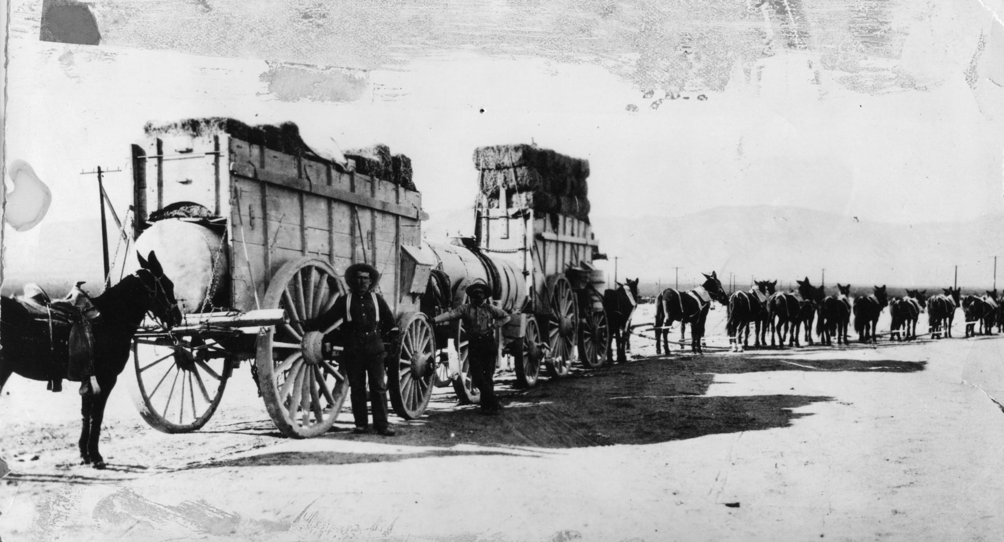 Freight wagon train